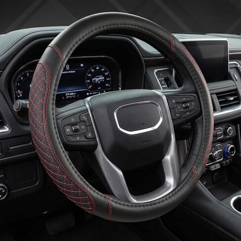 غطاء عجلة قيادة السيارة من West Llama مخصص لسيارة GMC Sierra، Acadia، Canyon، Terrain، Yukon، Savana، Envoy 15-15.5 بوصة (حجم قياسي أسود) in Kuwait