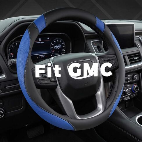 غطاء عجلة قيادة السيارة من West Llama مخصص لسيارة GMC Sierra، Acadia، Canyon، Terrain، Yukon، Savana، Envoy 15-15.5 بوصة (حجم قياسي أسود) in Kuwait
