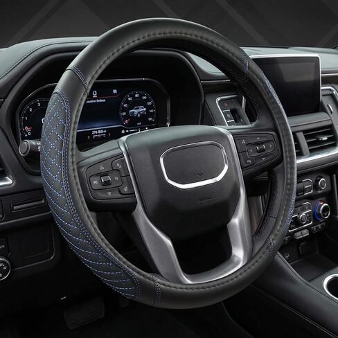 غطاء عجلة قيادة السيارة من West Llama مخصص لسيارة GMC Sierra، Acadia، Canyon، Terrain، Yukon، Savana، Envoy 15-15.5 بوصة (حجم قياسي أسود) in Kuwait