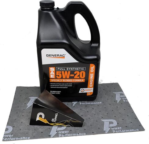 Generac A0001412871 زيت المحرك الاصطناعي الكامل SAE 5W-20 زجاجة 5 كوارت in Kuwait