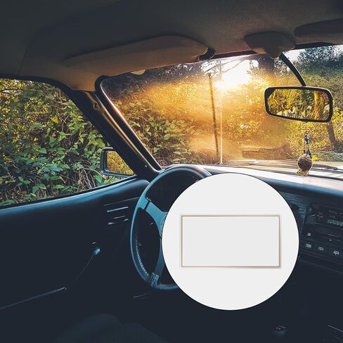 GLADFRESIT Self-Adhesive Car Visor Mirror - Portable Cosmetic Vanity Looking Glass for Truck Van in Saudi Arabia