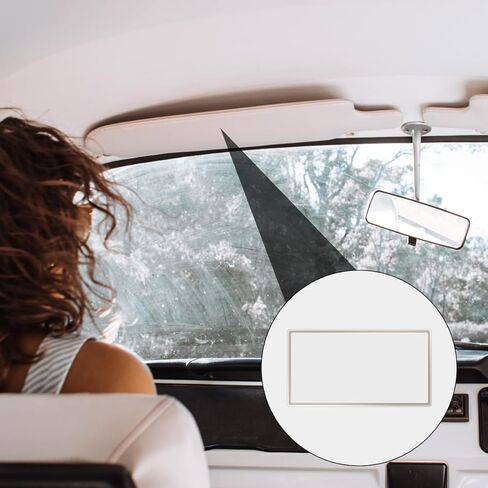 GLADFRESIT Self-Adhesive Car Visor Mirror - Portable Cosmetic Vanity Looking Glass for Truck Van in Saudi Arabia