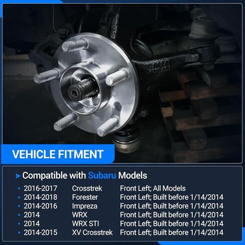 مفصل التوجيه الأمامي التلقائي مناسب لسوبارو فورستر 2014-2018، Crosstrek 2016-2017، Impreza 2014-2016، WRX STI 2014، XV Crosstrek 2014-2015، استبدال # 698-137 698137 28313AG010، جانب السائق الأيسر in Kuwait
