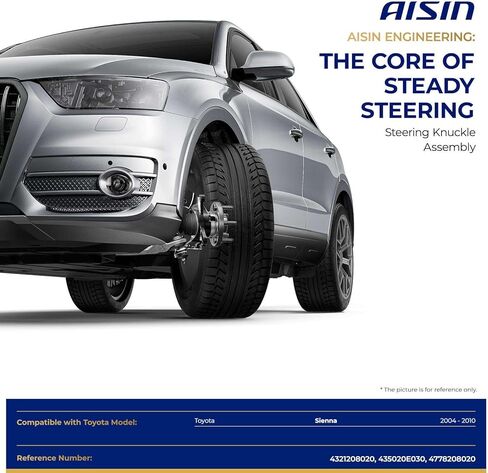 AISIN AFTERMARKET JSKT-00699 مجموعة مفصل التوجيه الأمامي الأيسر ومجموعة محمل محور العجلة - متوافقة مع Toyota Sienna 2004-2010 in Kuwait