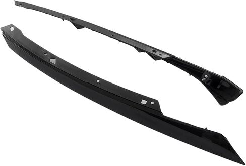 3PCS Front Bumper Chrome Grille Grill With Glossy Black Grill Trim Compatible with 2016 2017 2018 Honda Civic HO1212117 HO1213117 in Kuwait