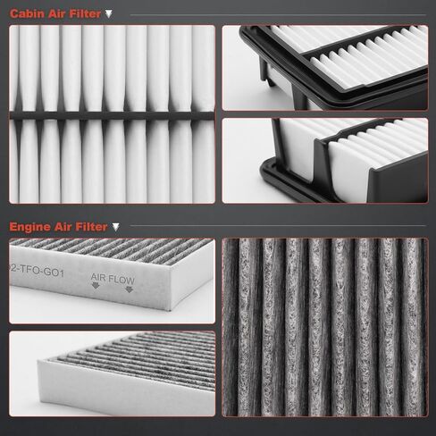 Engine & Cabin Air Filter Kit for CR-V Hybrid 2023–2026, Accord Hybrid 2023–2025, Civic Hybrid 2025, Replacement 17220-6MA-J01 & 80292-TF0-G01, 2.0L Hybrid Only (Not for Gas or 1.5L) in Saudi Arabia