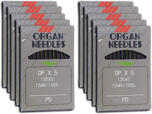 100 Organ Titanium 135X5 DPX5 1955 SY1955 Industrial Sewing Machine Needles (Size 140 / 22) in Kuwait