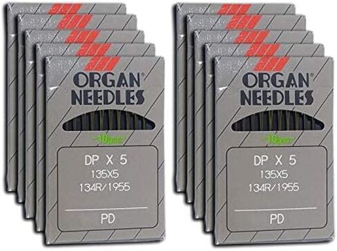 100 Organ Titanium 135X5 DPX5 1955 SY1955 Industrial Sewing Machine Needles (Size 140 / 22) in Kuwait
