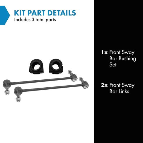TRQ Front Suspension Kit Sway Bar Bushing Set Sway Bar Stabilizer Link Compatible with 08-17 Buick 09-17 Chevrolet 07-17 GMC 07-10 Saturn in Kuwait