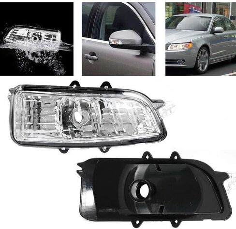 31111090 Car Rearview Side Mirror Turn Signal Lamp Indicator Lamp Without Bulb for Volvo S80 S80L S40 S60 C70 C30 in Kuwait