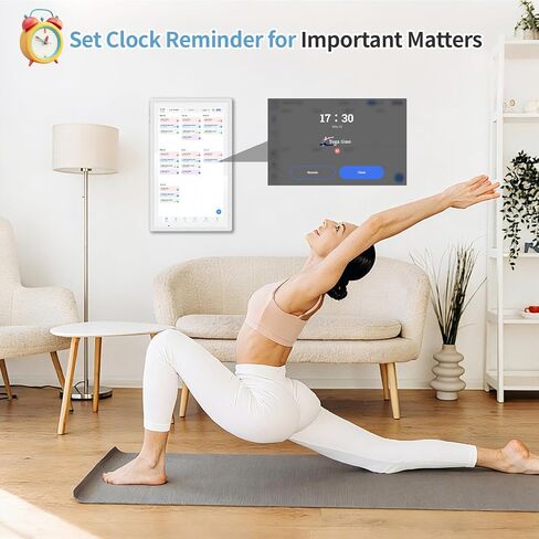 Digital Calendar Wall Touch Screen,15.6 Inch Electronic Calendar Wall Planner with Chore Chart & Meal Planning, Wall & Desk Mountable, No Subscription, 32 GB Smart Touchscreen Interactive Display for Family Shedules in Saudi Arabia