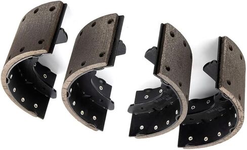 Drum Brake Shoes Rear Set fits Isuzu NQR 2005 2006 2007 2008 2009 2010 2011 2012 2013 2014 2015 2016 2017 5.2L l4, fits Isuzu NQR 1999 2000 2001 2002 2003 2004 4.8L l4 in Kuwait