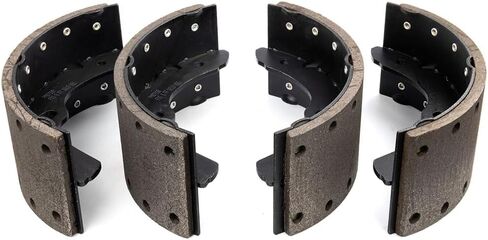 Drum Brake Shoes Rear Set fits Isuzu NQR 2005 2006 2007 2008 2009 2010 2011 2012 2013 2014 2015 2016 2017 5.2L l4, fits Isuzu NQR 1999 2000 2001 2002 2003 2004 4.8L l4 in Kuwait