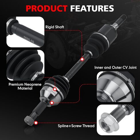 2PCS CV Axle Shaft Assembly Compatible with 2008 2009 2010 2011 2012 2013 Rogue, 2014-2015 Rogue Select 2.5L AWD Front Left and Right Replaces# 60-6285 60-6287 in Saudi Arabia