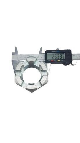 330037 Trailer Steel Locknut Castle Nut Zinc Plated - for Lippert LCI Heavy Equipment Applications 12K–16K Axles - 1-3/4"-12 Thread Size - Trailer 6 Slot Spindle Nut in Kuwait