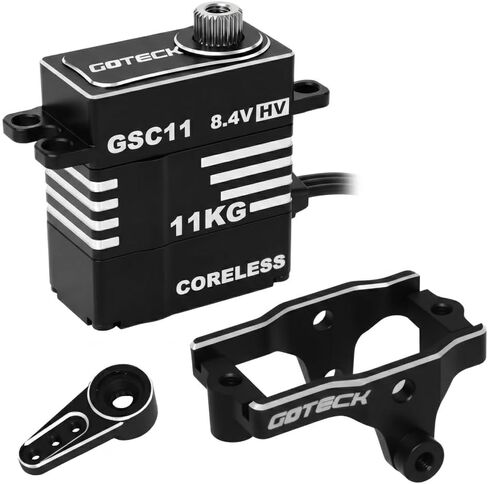 GOTECK 7KG High Torque Coreless Servo for TRX4M 1/18 RC Crawler, High Voltage All-Metal Gear Steering Upgrade Kit with Mount & Horn for Steep Rock Climbing in Saudi Arabia