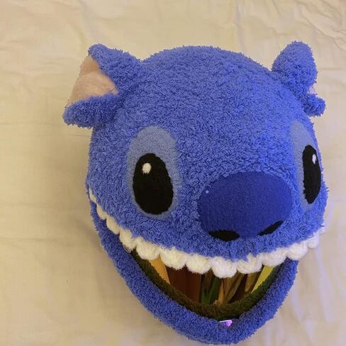 Motorcycle Helmet Cover (without Helmet),Furry Motorbike Helmet Cover, Animal Full Face Motorcycle Helmet Cover Funny Full-Face Protection Cover,Hat Helmets Decoration,D in Saudi Arabia