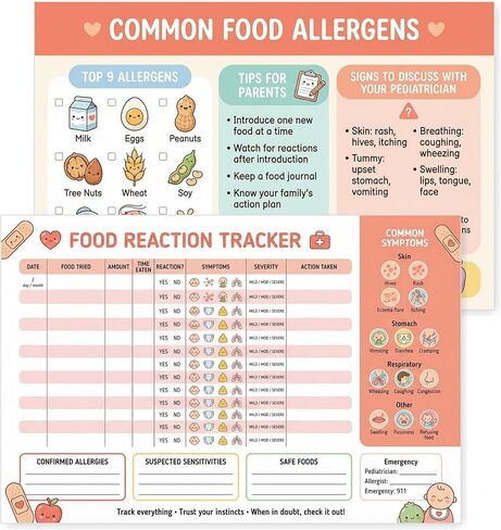 JELLY BEAN GENIUS 101 Foods Before 1 Poster – Laminated Dry Erase Baby Food Tracker & Weekly Meal Planner | Baby Led Weaning Feeding Chart 11x17 in Saudi Arabia