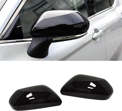 Rearview Mirror Caps Fitment for Toyota Camry 2018-2025 2PCS-Set (Gloss Black - Original, For Camry 2018-2025) in Saudi Arabia