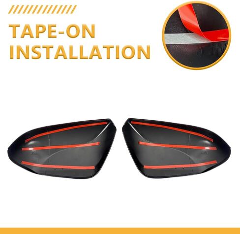 Rearview Mirror Caps Fitment for Toyota Camry 2018-2025 2PCS-Set (Gloss Black - Original, For Camry 2018-2025) in Saudi Arabia