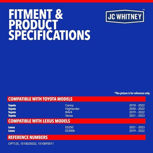 مضخة زيت المحرك JC Whitney JFBAJCWOIP00040 - متوافقة مع Toyota Camry 2018-2022، RAV4 2019-2022، Highlander 2020-2022، Venza 2021-2023، Lexus ES250 2021-2023 - 2.5 لتر in Kuwait