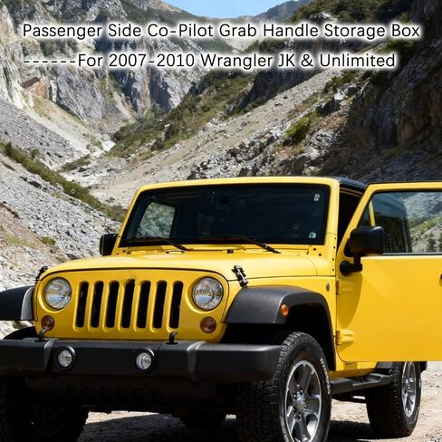 صندوق تخزين مقبض الركاب لـ 2007-2010 Wrangler JK JKU Sports Sahara Freedom Rubicon X ومنظم إدراج صندوق تخزين داخلي غير محدود in Kuwait