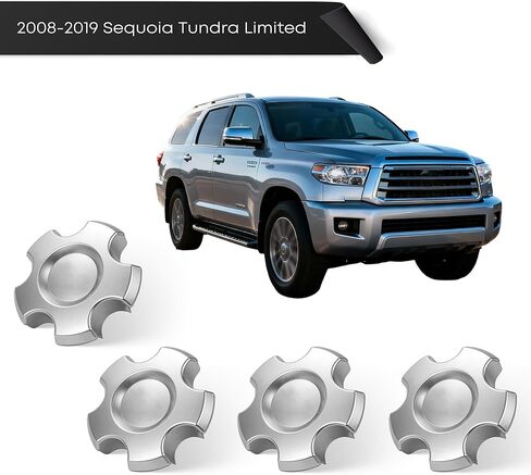 4 عبوات من أغطية محور العجلة المركزية مناسبة لسيارة Toyota Tundra Limited (2009-2017) & Sequoia (2008-2017) لاستبدال 42603-0C100 in Kuwait