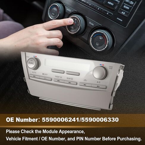 A/C Heater Climate Control Switch Module Panel for Toyota Camry 2010-2011 HVAC Climate Temp Unit No.5590006241/5590006330 in Saudi Arabia