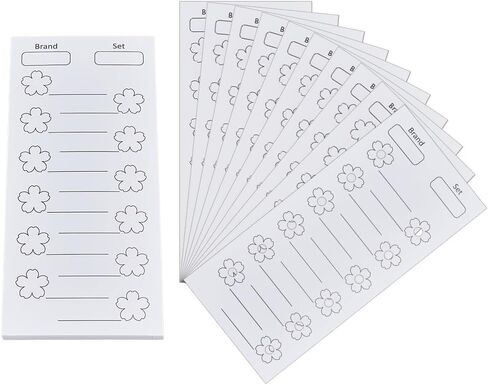 OLYCRAFT 60 Sheets Color Swatch Chart Color Chart Template for 720 Colors Blank Colors Swatch Charts Pre Punched Swatches Paper Card Organize your Colour for Colorists Artists Hobbyist Acrylic Markers in Kuwait