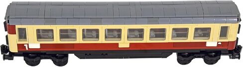 Train Building Block Rail Car Kit Single Carriage Expansion, Compatible with All Major Brands for MOC Trains in Saudi Arabia