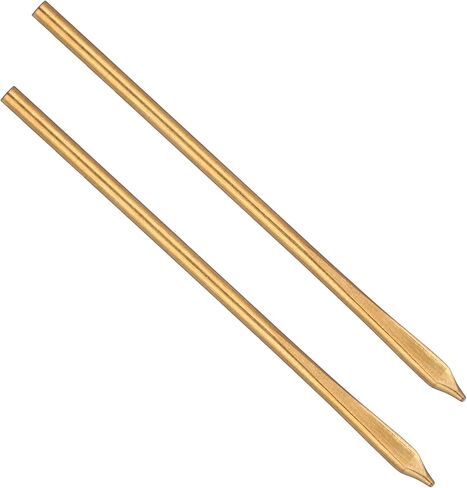 2 Pcs Sewing Leather Needles, Metal Single Hole Leather Rope Woven Needle, Single Prong Lacing Needles, Manual Lacing Threading Prong Steel Needle for Leathering Craft (Hole Diameter 0.2cm, 2.2 Inch) in Kuwait