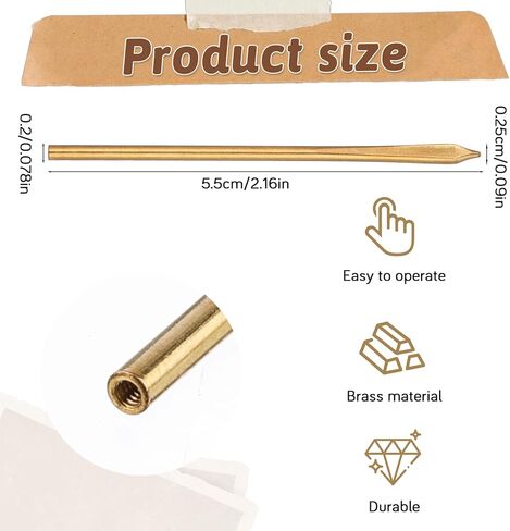 2 Pcs Sewing Leather Needles, Metal Single Hole Leather Rope Woven Needle, Single Prong Lacing Needles, Manual Lacing Threading Prong Steel Needle for Leathering Craft (Hole Diameter 0.2cm, 2.2 Inch) in Kuwait
