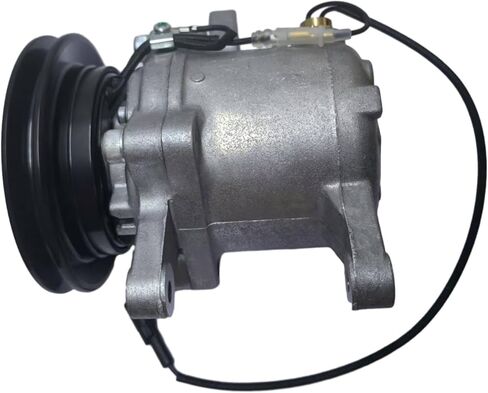 12V SV07E 1PK 111mm A/C Compressor w/Black Plug RD451-93900 447280-3081 Compatible with Kubota SSV65C SVL90C KX040-4 U55 in Kuwait