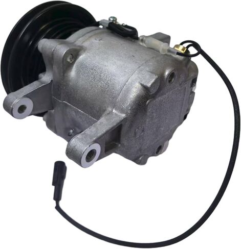12V SV07E 1PK 111mm A/C Compressor w/Black Plug RD451-93900 447280-3081 Compatible with Kubota SSV65C SVL90C KX040-4 U55 in Kuwait