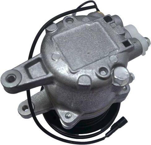 12V SV07E 1PK 111mm A/C Compressor w/Black Plug RD451-93900 447280-3081 Compatible with Kubota SSV65C SVL90C KX040-4 U55 in Kuwait