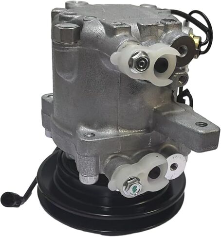 12V SV07E 1PK 111mm A/C Compressor w/Black Plug RD451-93900 447280-3081 Compatible with Kubota SSV65C SVL90C KX040-4 U55 in Kuwait