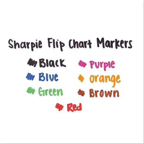 Sharpie 22478 Flip Chart Markers Bullet Tip Eight Colors 8/Set in Kuwait