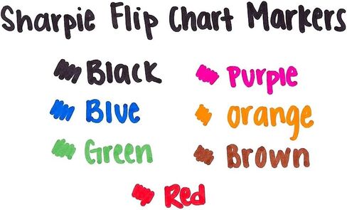 Sharpie 22478 Flip Chart Markers Bullet Tip Eight Colors 8/Set in Kuwait