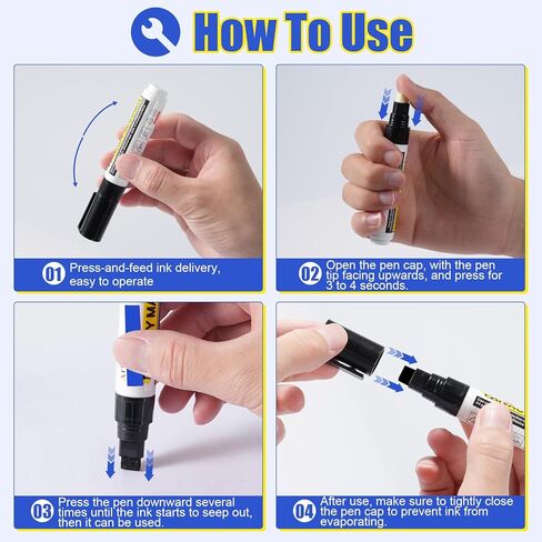 6Pcs Secure Marker Redacting Pen Identity Theft Protector Privacy Protection Stick Security Redaction Marker Pen for Blacks Out Private Information Sensitive Documents Mailing Addresses in Saudi Arabia
