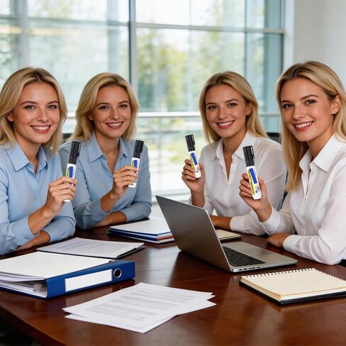 6Pcs Secure Marker Redacting Pen Identity Theft Protector Privacy Protection Stick Security Redaction Marker Pen for Blacks Out Private Information Sensitive Documents Mailing Addresses in Saudi Arabia