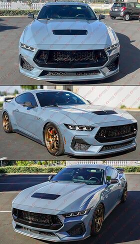 Full Carbon Fiber OE Style Add-on Side Mirror Covers Caps Compatible With 2024-2026 Ford Mustang With LED Turn Signal Light in Kuwait