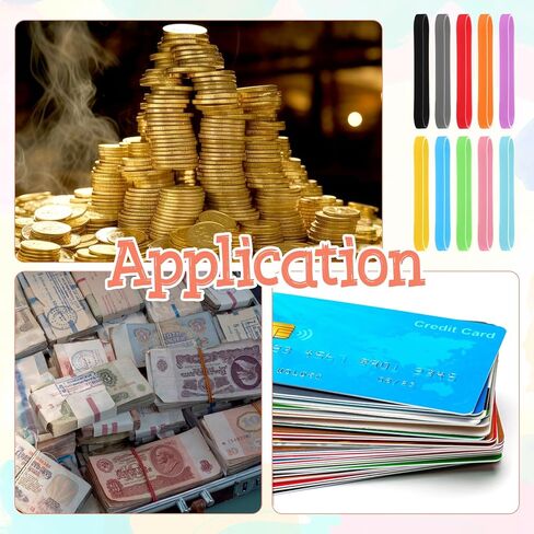 50PCS Colorful Silicone Rubber Bands, 3In Elastic Rubber Wrapping Bands for Books, Cook Box Packaging, Office Supplies (Standard Elastic) in Kuwait
