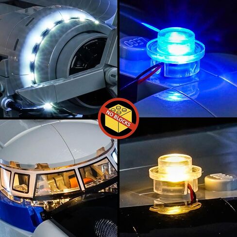 مصابيح LED BrickBling متوافقة مع طائرة Lego Douglas DC-3 PAN AM، مجموعة إضاءة إبداعية متوافقة مع Lego 11378 (الأضواء فقط، لا تأتي مع الطراز) (إضاءة الإصدار الكلاسيكي) in Kuwait