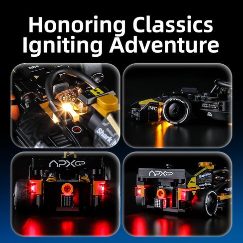 YEABRICKS LED Light for Lego-77252 Speed ​​Champions APXGP Team Race Car من F1 نموذج مكعبات بناء الفيلم (مجموعة البناء غير متضمنة) in Kuwait