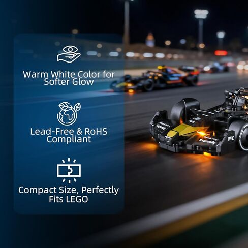 YEABRICKS LED Light for Lego-77252 Speed ​​Champions APXGP Team Race Car من F1 نموذج مكعبات بناء الفيلم (مجموعة البناء غير متضمنة) in Kuwait