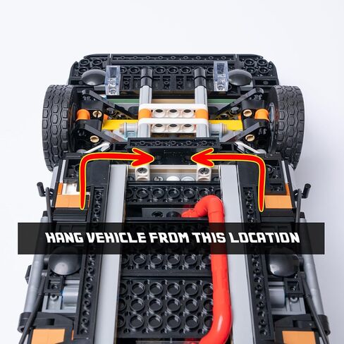 Vertical Wall Mount for LEGO Creator DeLorean-10300 (Car & Figs NOT Included) in Saudi Arabia