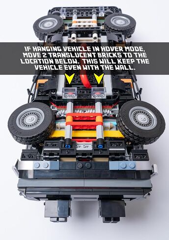 Vertical Wall Mount for LEGO Creator DeLorean-10300 (Car & Figs NOT Included) in Saudi Arabia