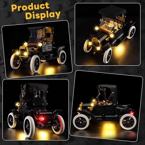 Kyglaring LED Light Kit Compatible with Lego The Ford Model T 11376 Building Blocks, Upgrade Touch Control & Dimming, Lighting Accessories for Lego 11376 Model Set, Lights Only, Touch Version in Kuwait