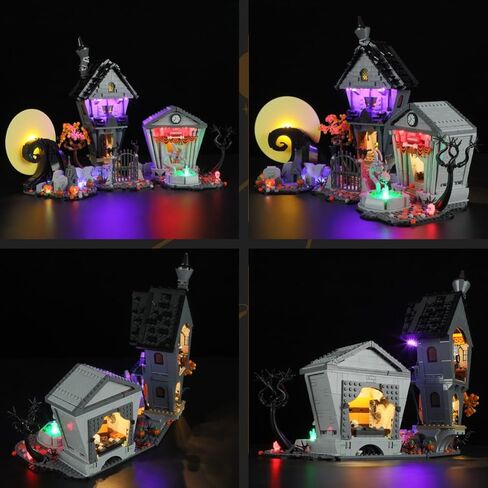 ضوء LIGHTAILING لـ Lego-21351 Disney Tim Burton's The Nightmare Before Christmas - مجموعة إضاءة LED متوافقة مع نموذج Lego Building Blocks - غير متضمنة مجموعة النموذج in Kuwait