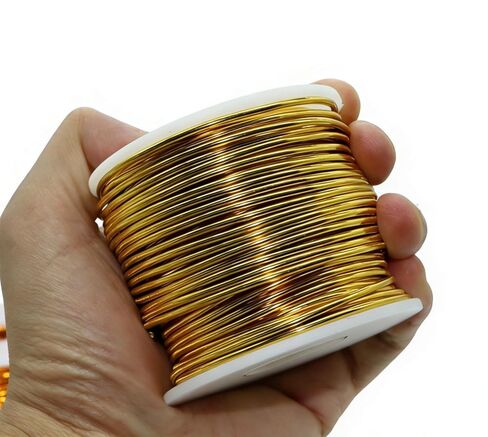 9GA 3MM，0.67 Pound 50 ft Gold Aluminum Wire for Crafting Bendable Sculpting Wire, Tarnish Resistant for Jewelry Making, Sculpture & DIY Art Crafts in Saudi Arabia